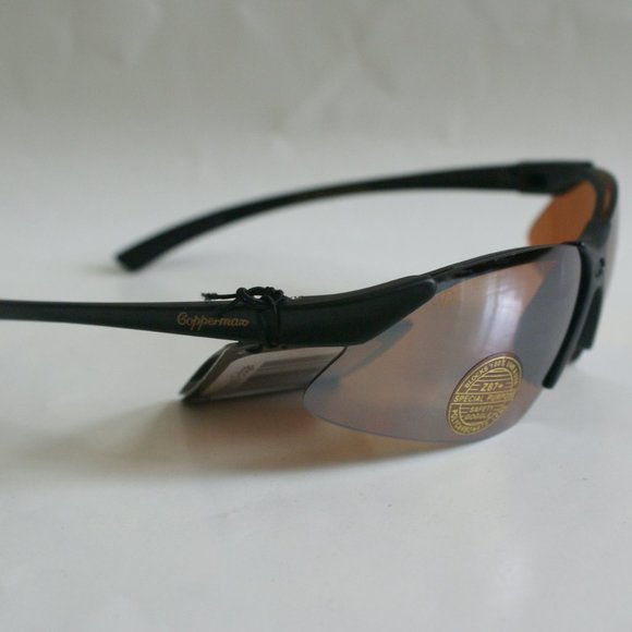 NWT SharpEdge semi-rimless sports wrap blade Coppermax lens tech sunglasses - Picture 2 of 5
